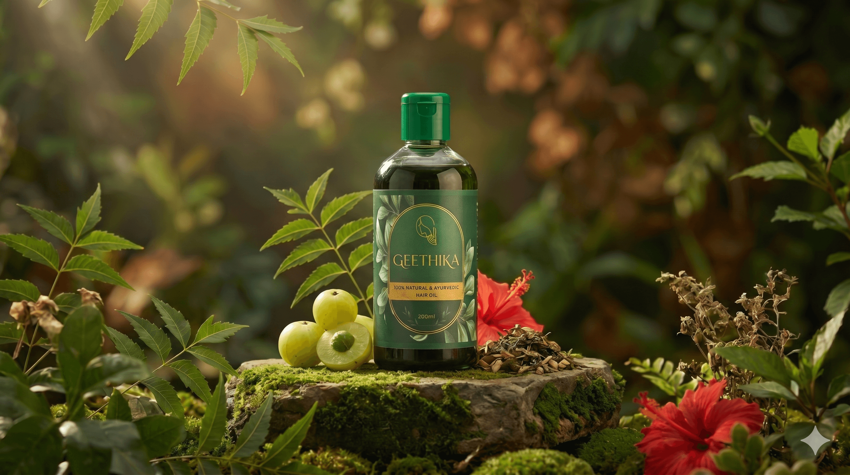 Premium Hair Oil Background